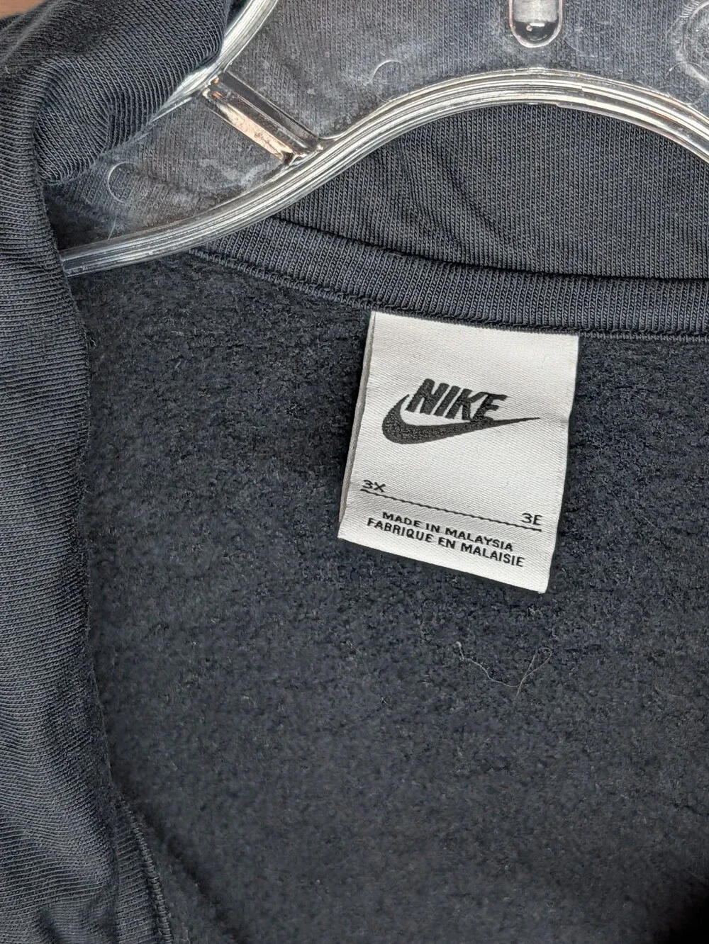 Nike Black Full-Zip Lightweight Jacket with White Swoosh